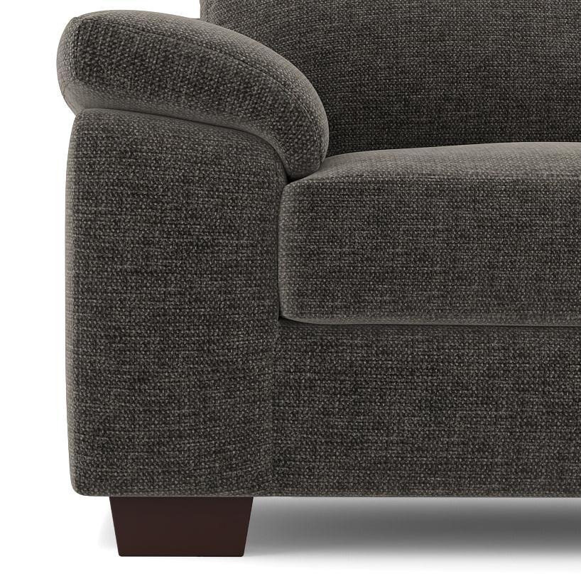 Esquel Premium 2 Seater Fabric Sofa in Smoke Grey Colour