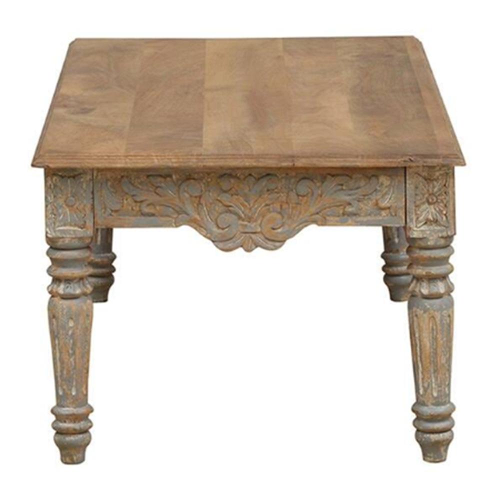 Hayden Solid Wood Coffee Table In Grey Finish