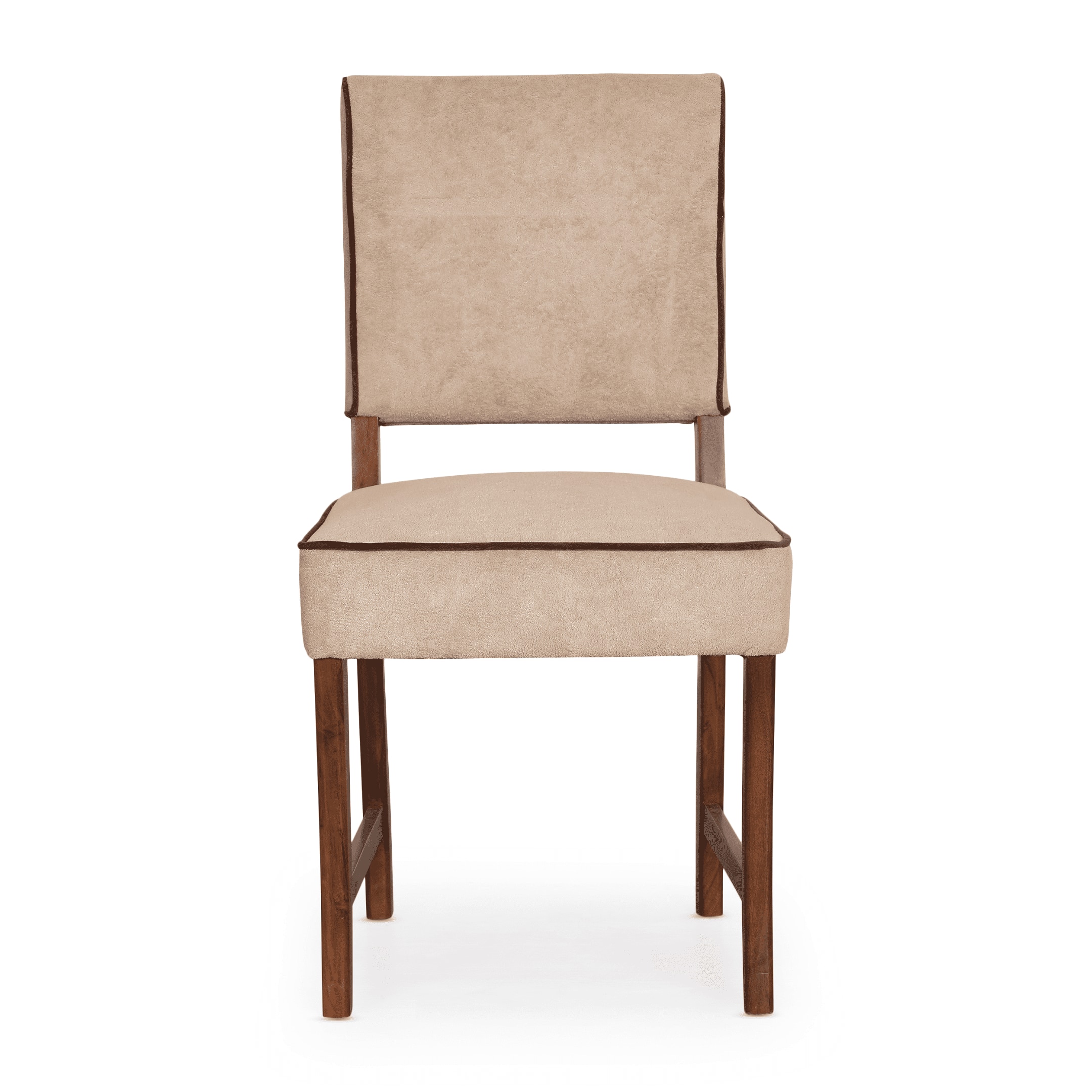 Globally Indian Sheesham Wood 8 Seater Dining Set With Upholstered Chairs Back And Seat In Beige Color