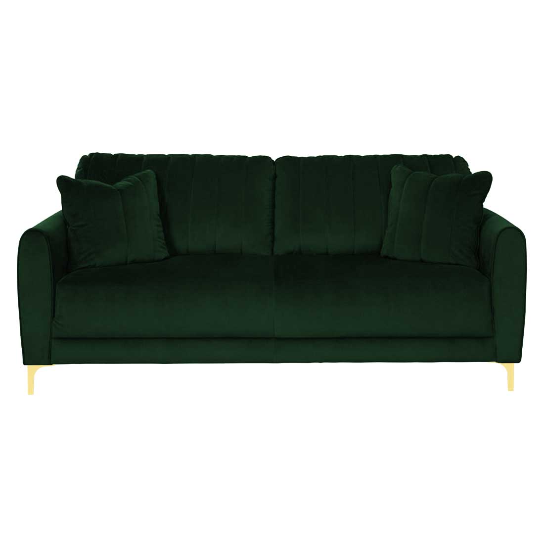 Angle Fabric Sofa (Green)