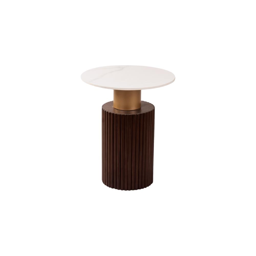 Solano Side Table in Dark Walnut Finish
