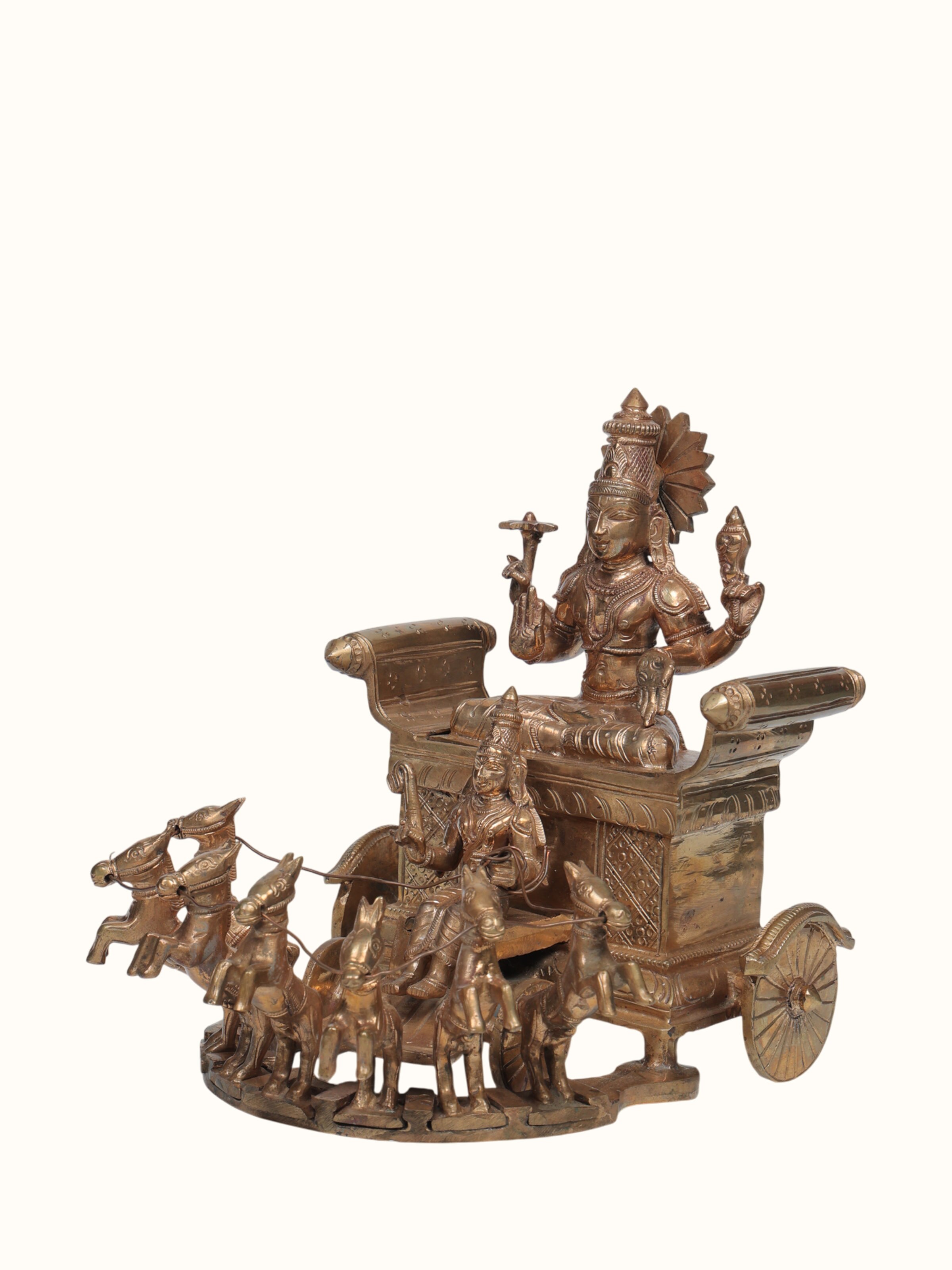 Bronze Cast Suryanarayana Idol