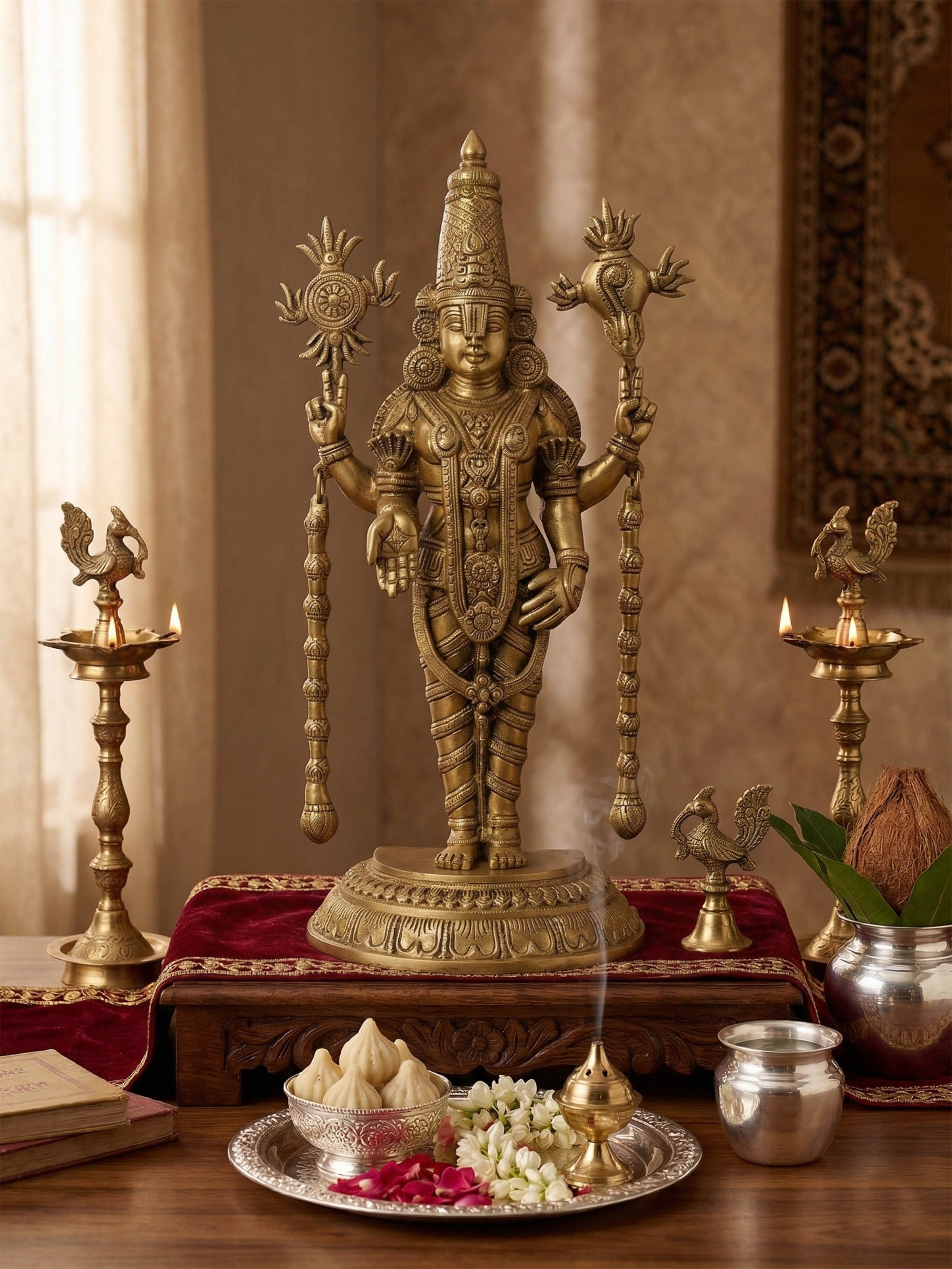Brass Balaji Standing Idol