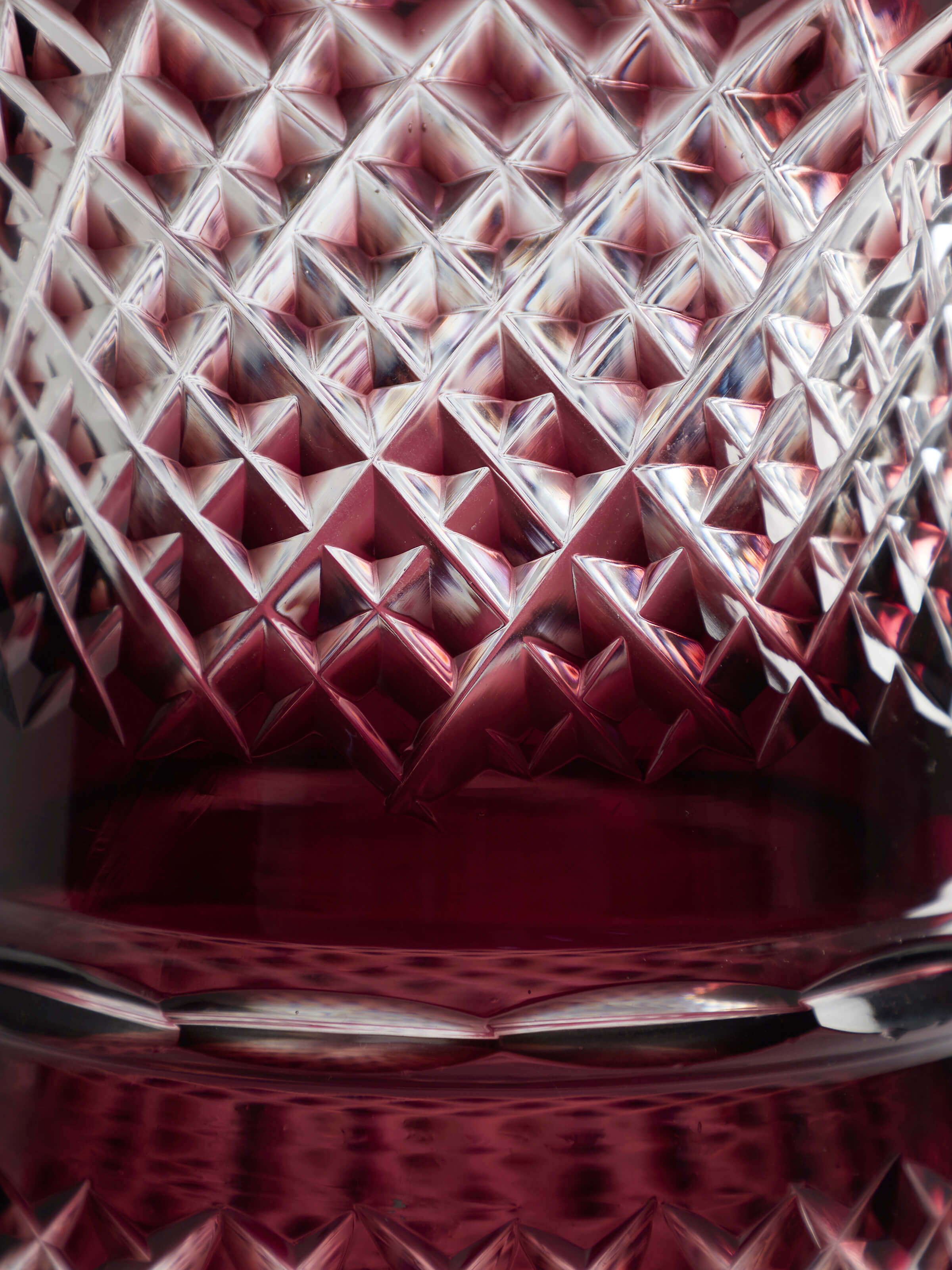 Small Glass Crystal Table Vase