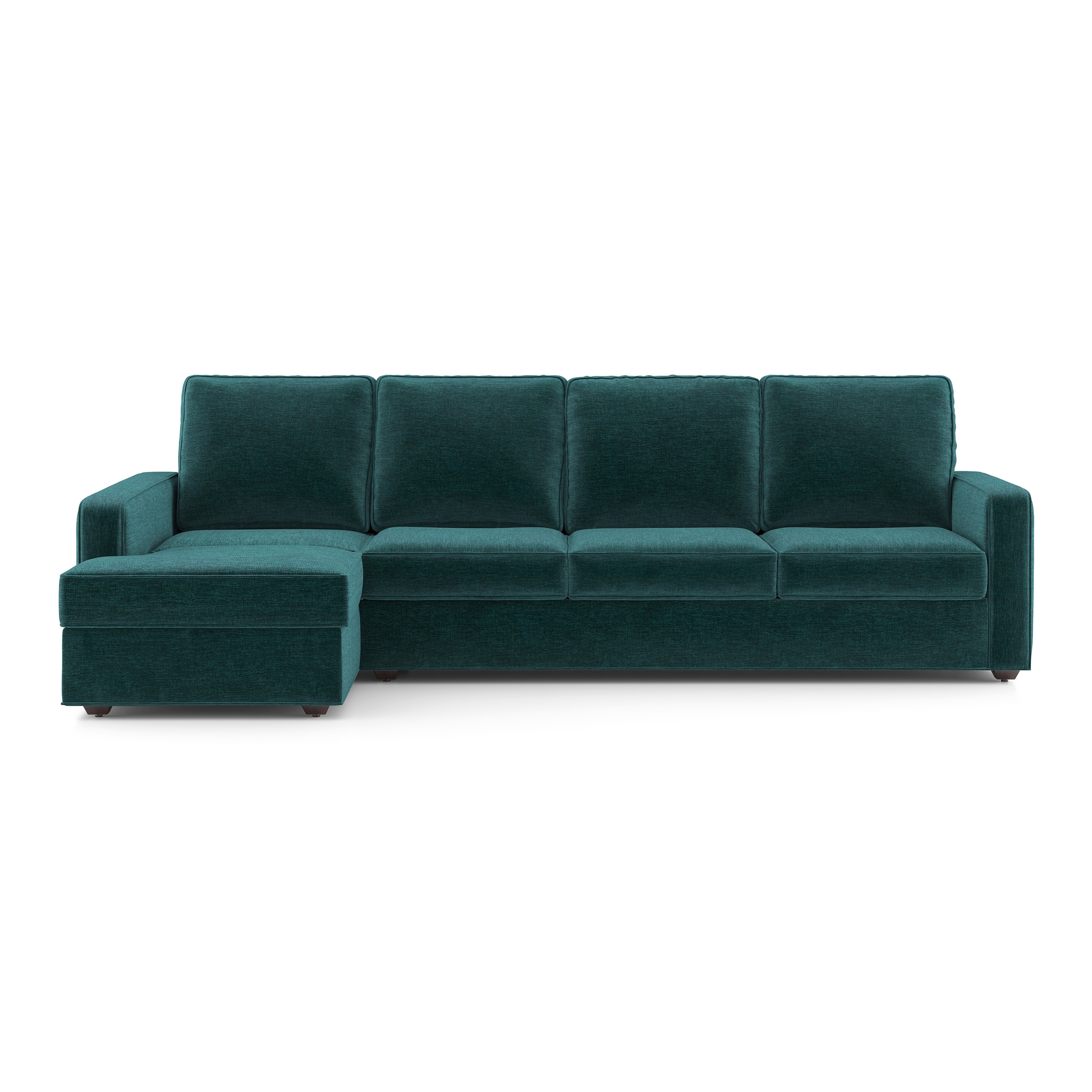 Apollo Compact Sofa (Colour : Malibu, Cushion : Hard, Back Type : High Back, Seating Capacity : Left Aligned 3 Seater + Left Aligned Chaise)