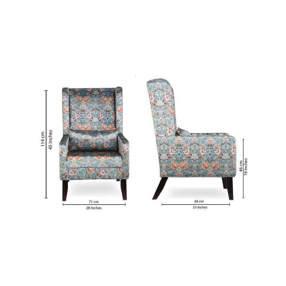 Clementine Accent Chair - Blue (Colour : blue)