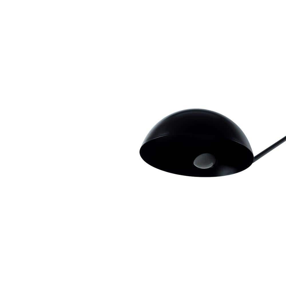 Swiveling Black Metal Wall Light