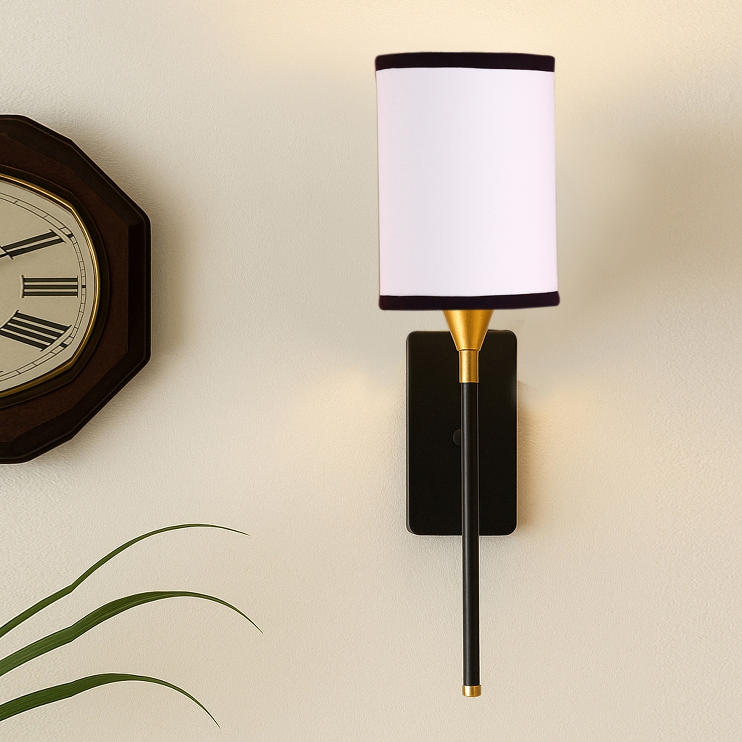 Devansh Metal Electric Wall Light in Black Colour with Multi Shade Count of 1 Light - Devansh