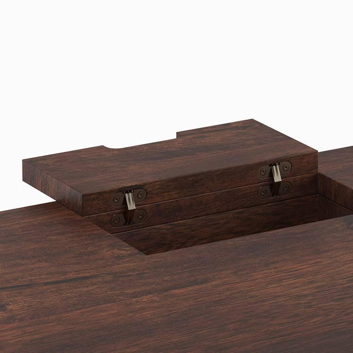 Angelou Solid Wood Study Table in Walnut Finish