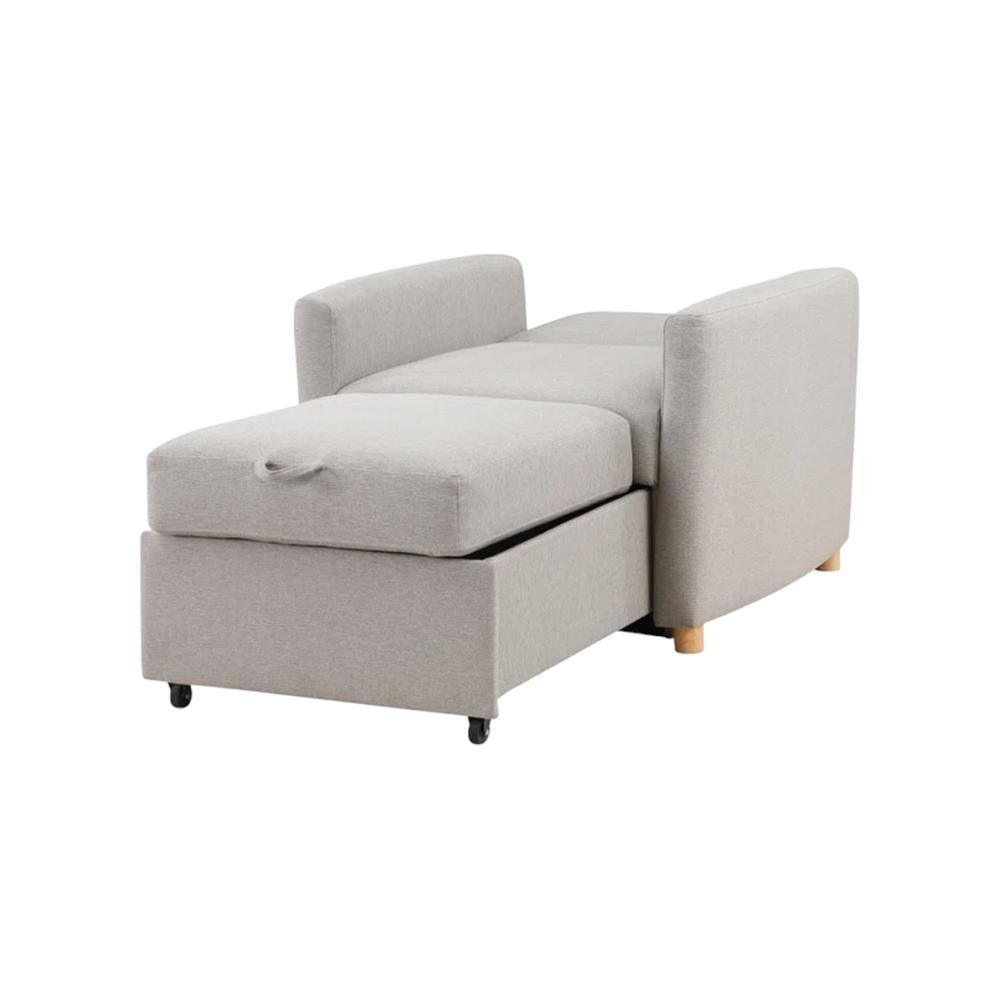 Jernell 1 Seater Sofa Cum Bed In Grey Color