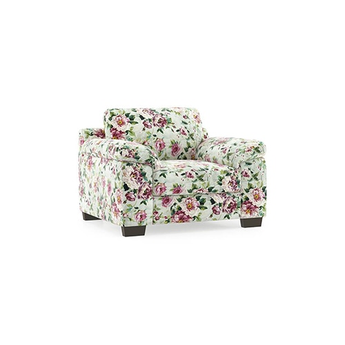 Esquel Luxe 1 Seater Fabric Sofa in Clara Velvet Colour - Urban Ladder