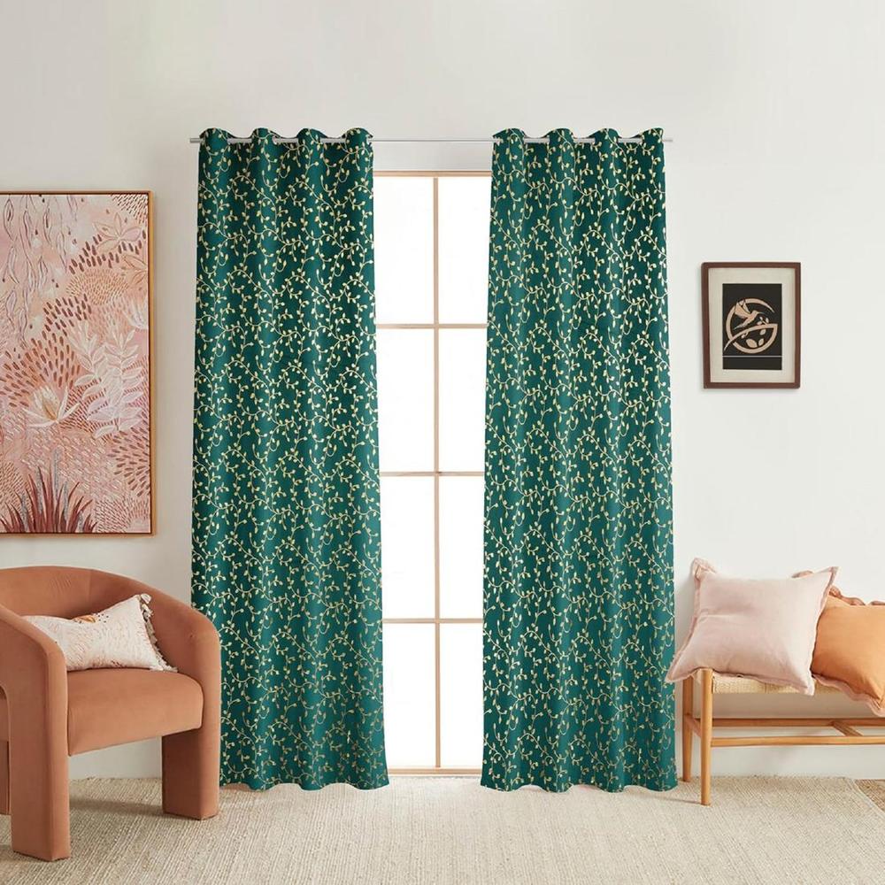Jasmin Pack of 2 Blackout Long Door Curtain - Aaho Decor