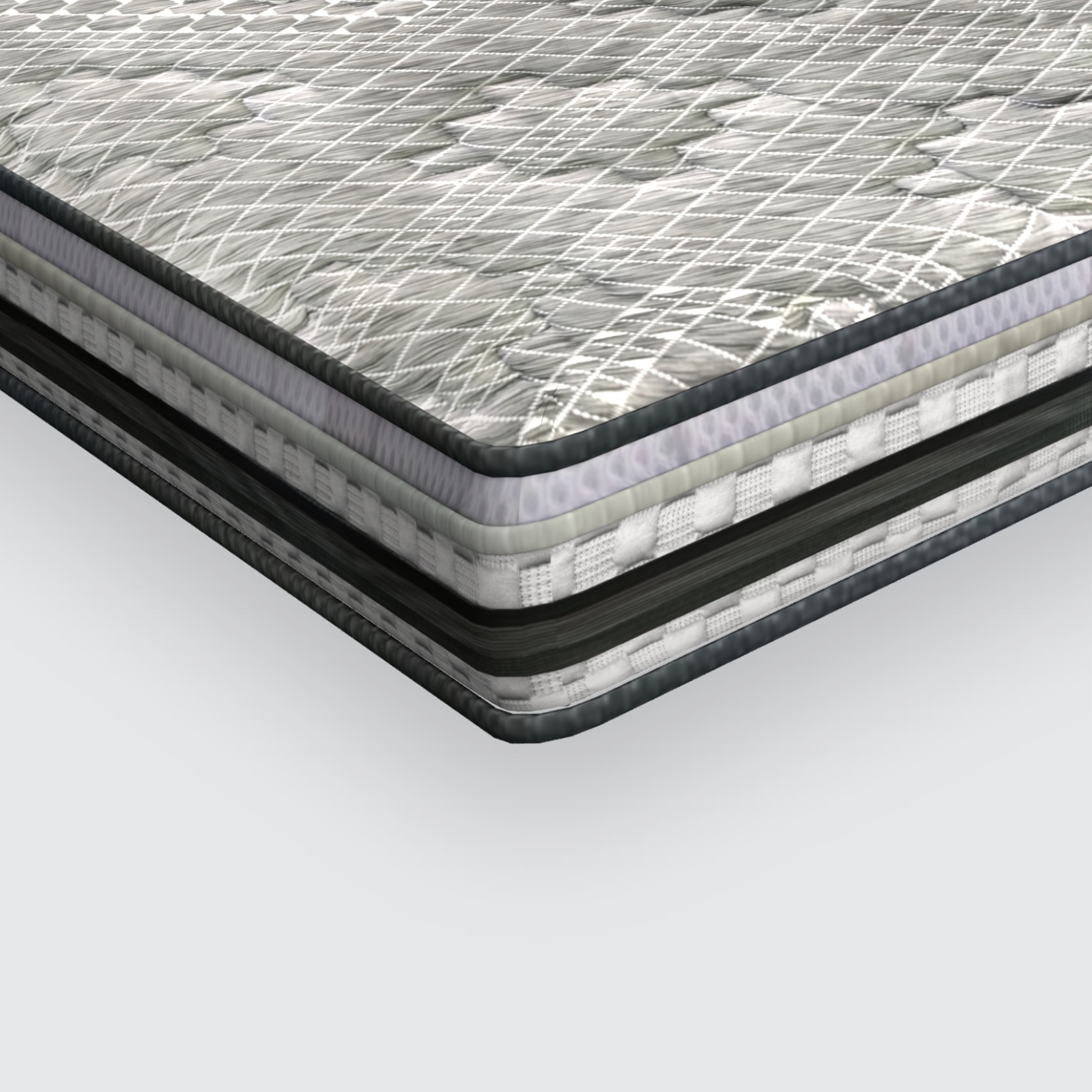 MemospaOrthopedic Euro Top With SRTX Technology 6 Inch Single Size Memory Foam Mattress (78X36 Inches), Rebonded Foam Backcare,All Side Quilted,SoftRelax Comfort