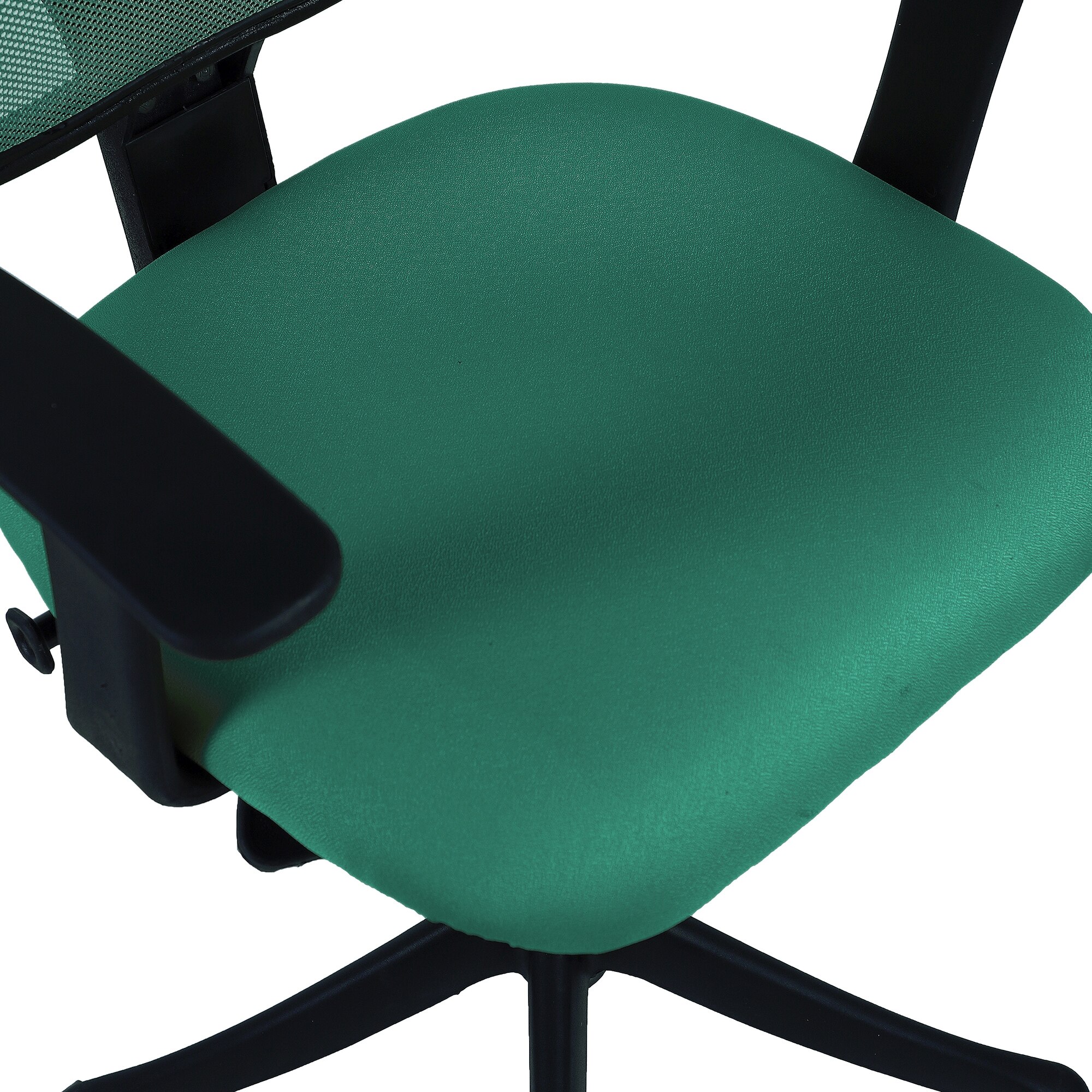 Jaazza Low Back Ergonomic Chair in Dark Green Colour