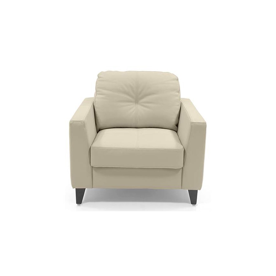 Franco 1 Seater Leather Sofa in Cream Colour