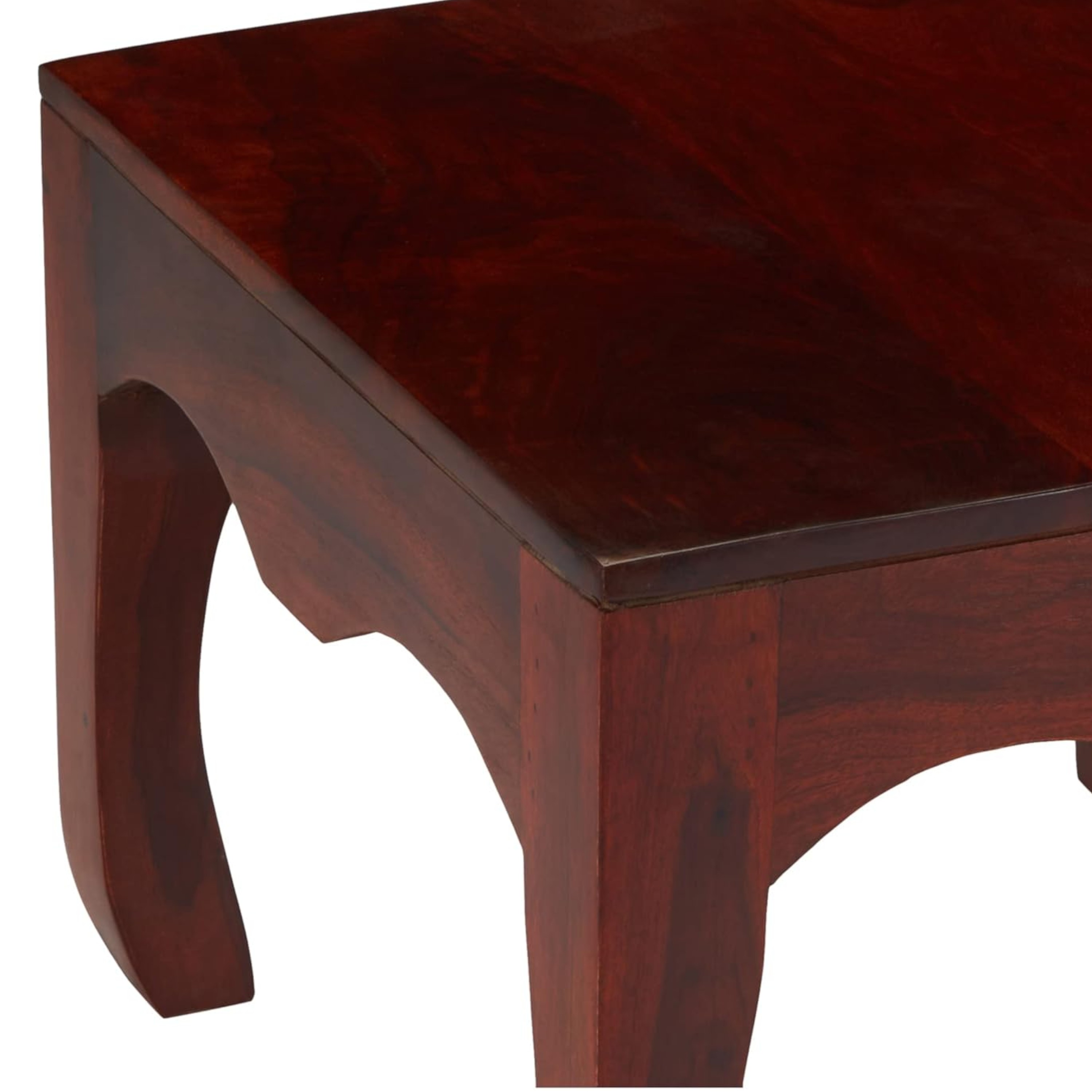 Lyon Sheesham Wood Contemporary Square Coffee Table In Honey Finish