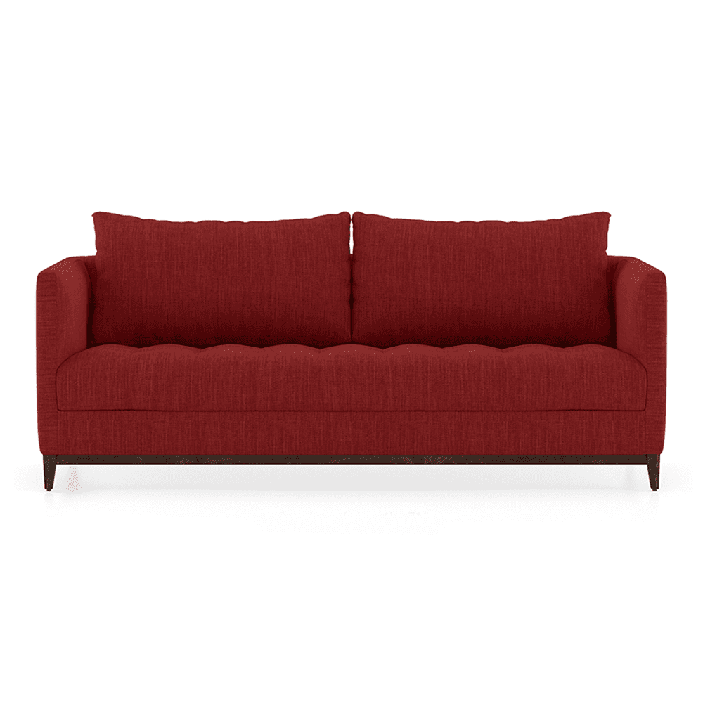 Florence Premium 3 Seater Fabric Sofa in Salsa Red Colour