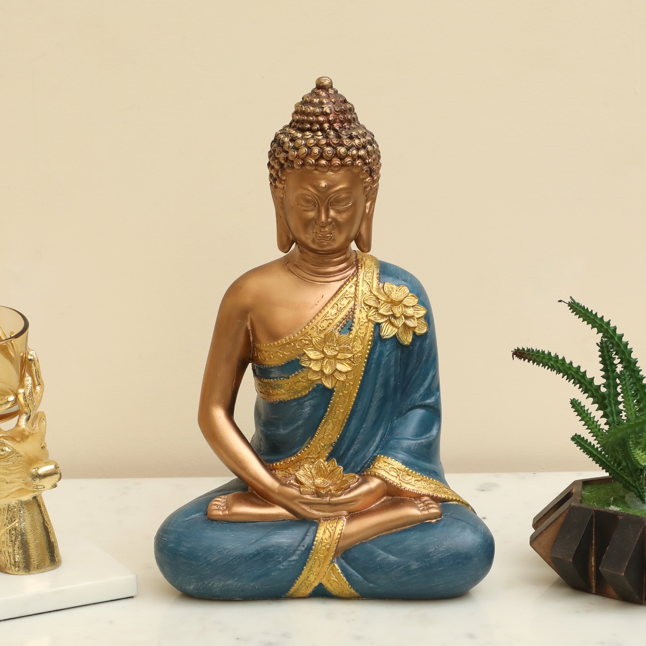 Revata Polyresin  Figurine in Blue Colour - Vedas