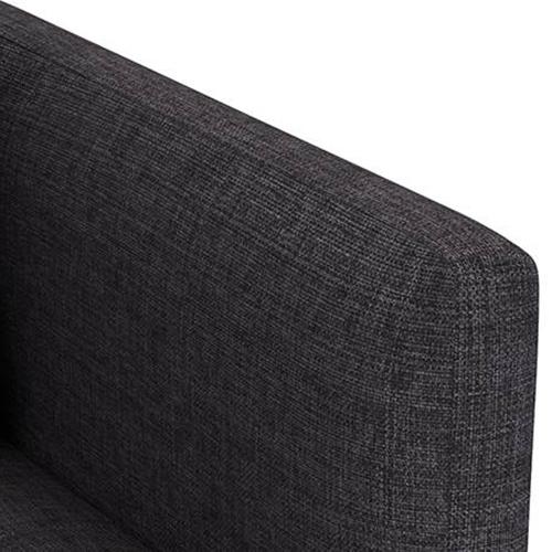 Florence Essential 3 Seater Fabric Sofa in Steel Colour