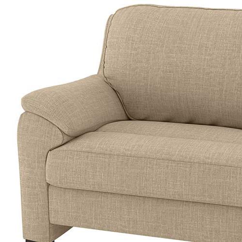 Farina Luxe 2 Seater Fabric Sofa in Sandshell Beige Colour