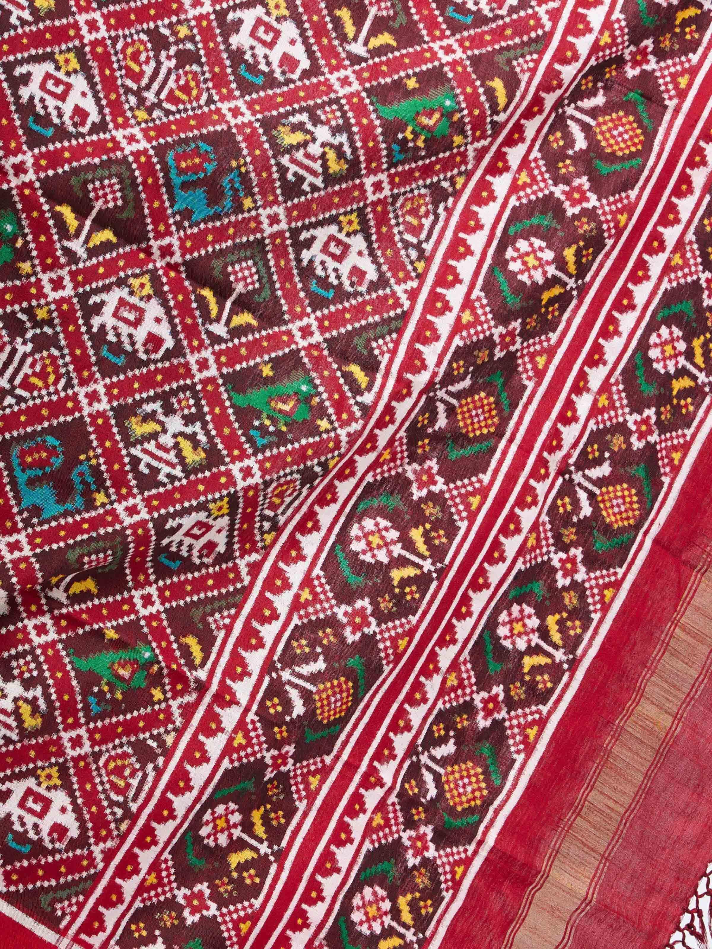 Red Silk Patola Dupatta