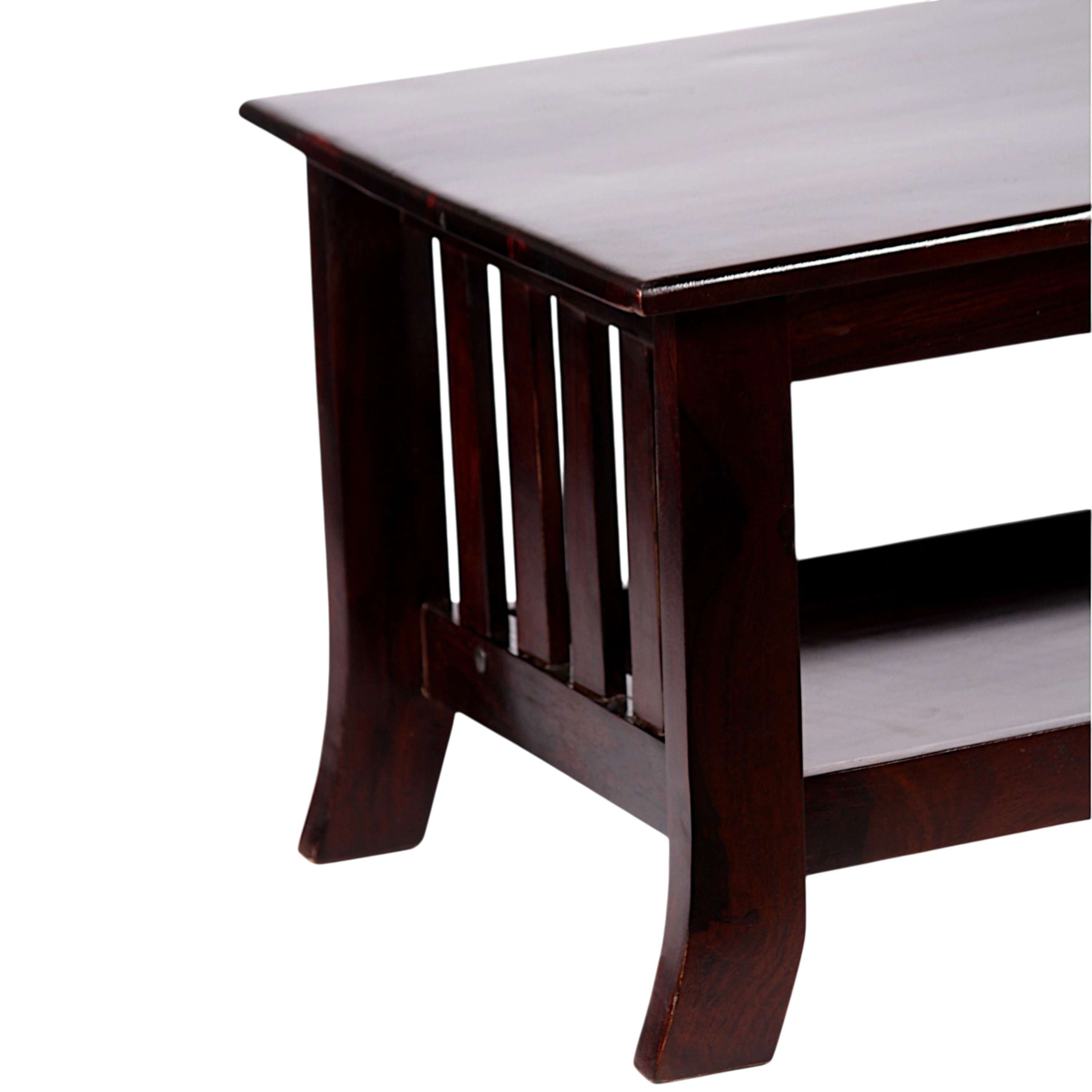 Blairs Sheesham Wood Coffee Table In Dark Walnut Finish