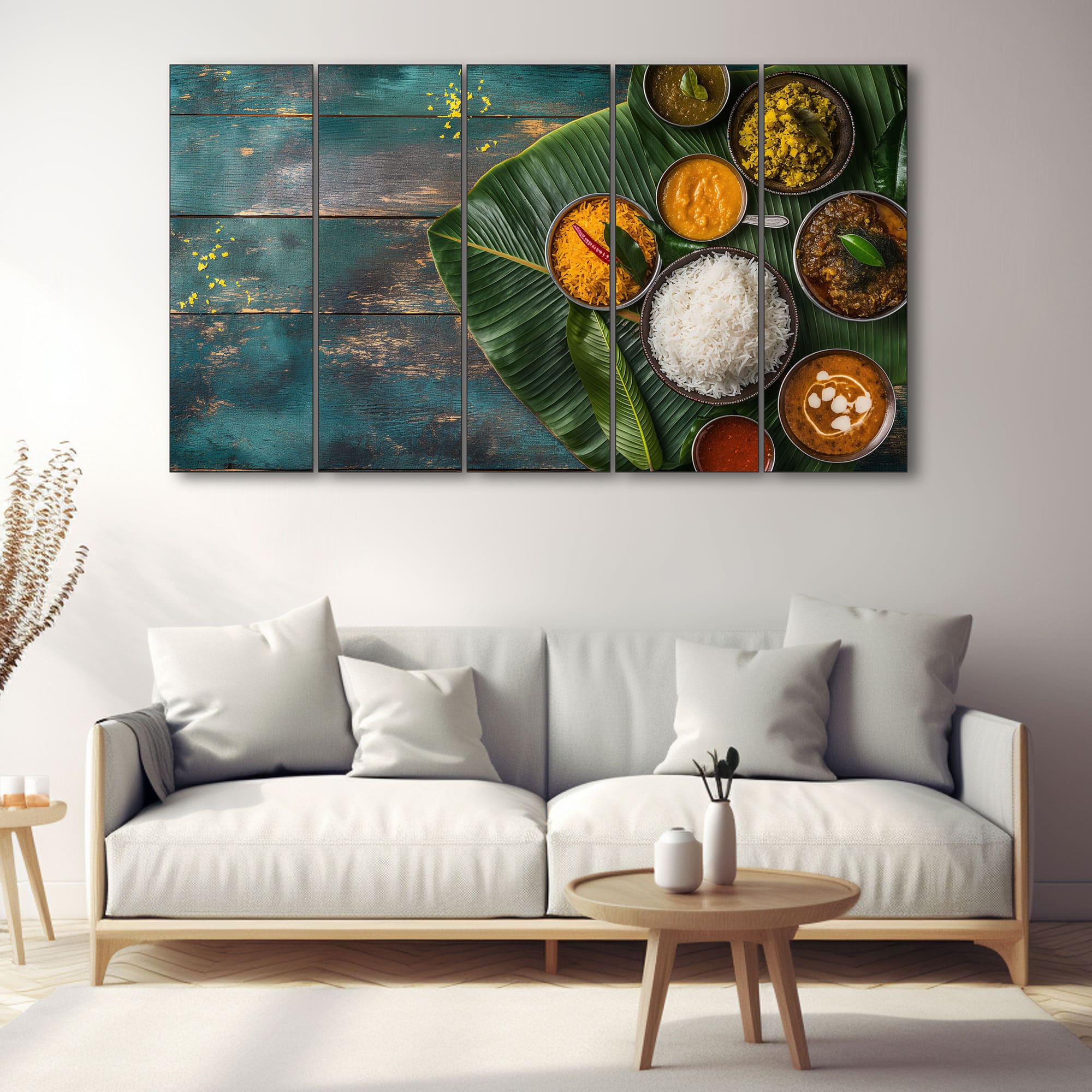 The Castle Decor Food Art Wall Painting Wooden Framed 27x48 Inch - The Castle Decor