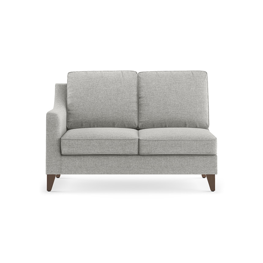 Abbey Sectional Sofa (Colour : Vapour Grey, Cushion : Soft, Seater : Right Aligned 2 Seater + Right Aligned Chaise)