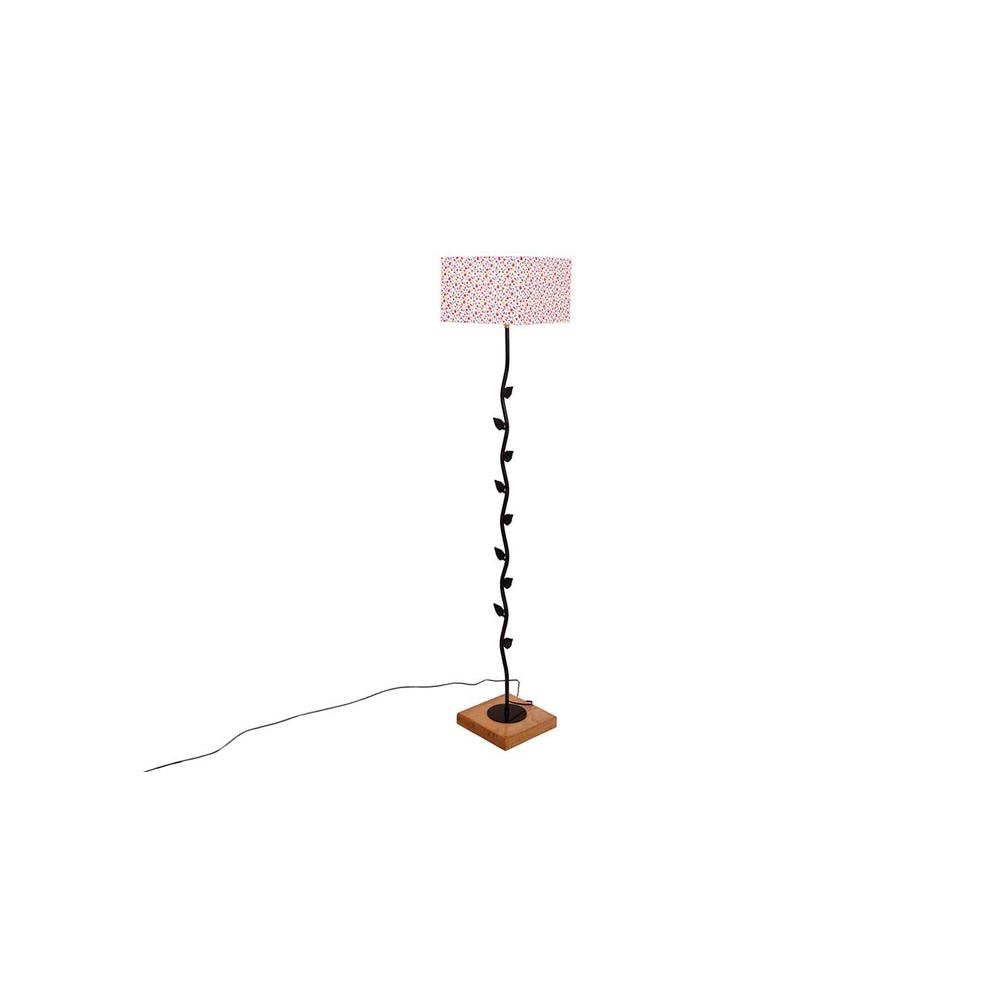 Ellis Multicolour Cotton Shade Floor Lamp