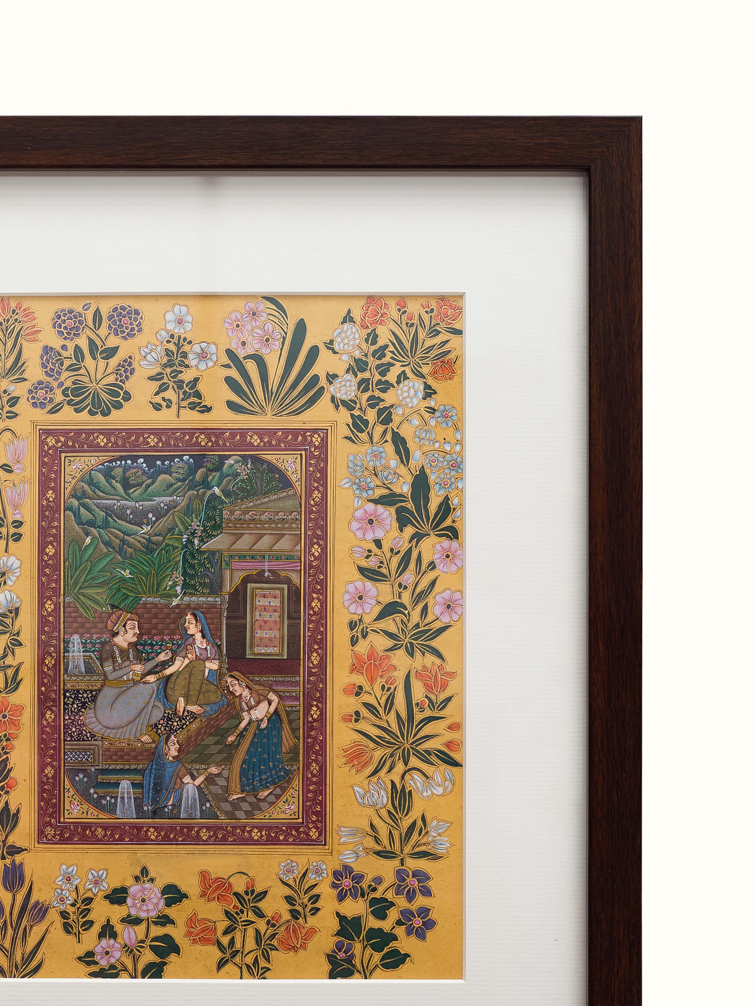 Love Scene Mughal Miniature Painting