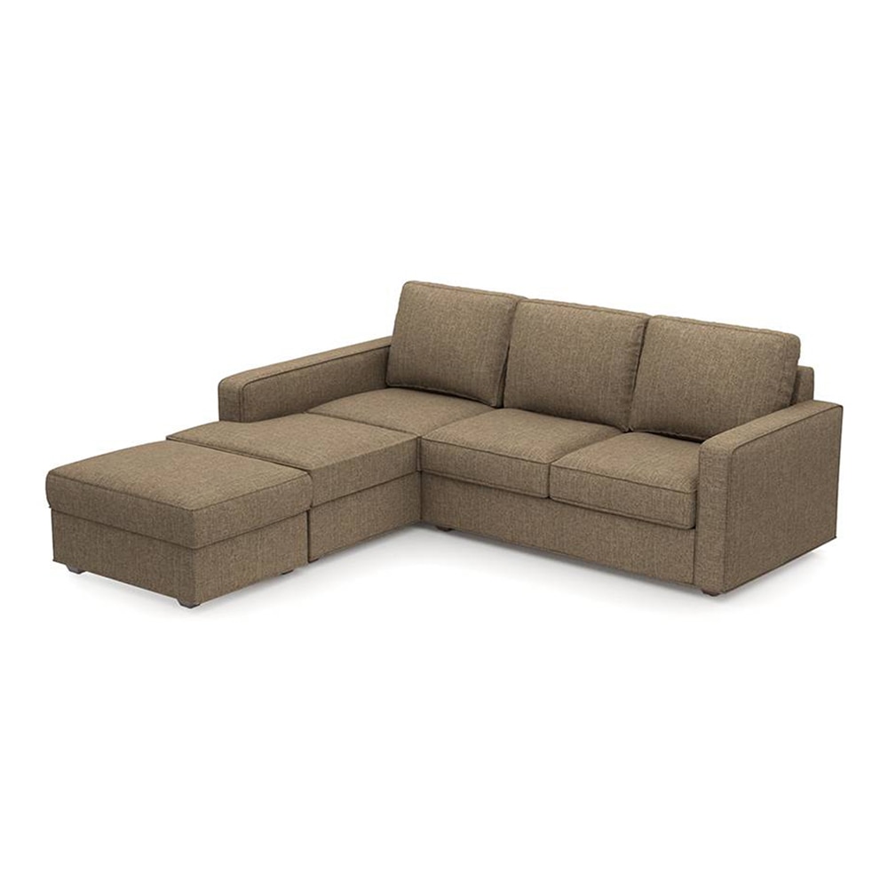 Apollo Compact Sofa (Colour : Dune, Cushion : Soft, Back Type : Regular, Seating Capacity : Left Aligned 2 Seater + Left Aligned Chaise)