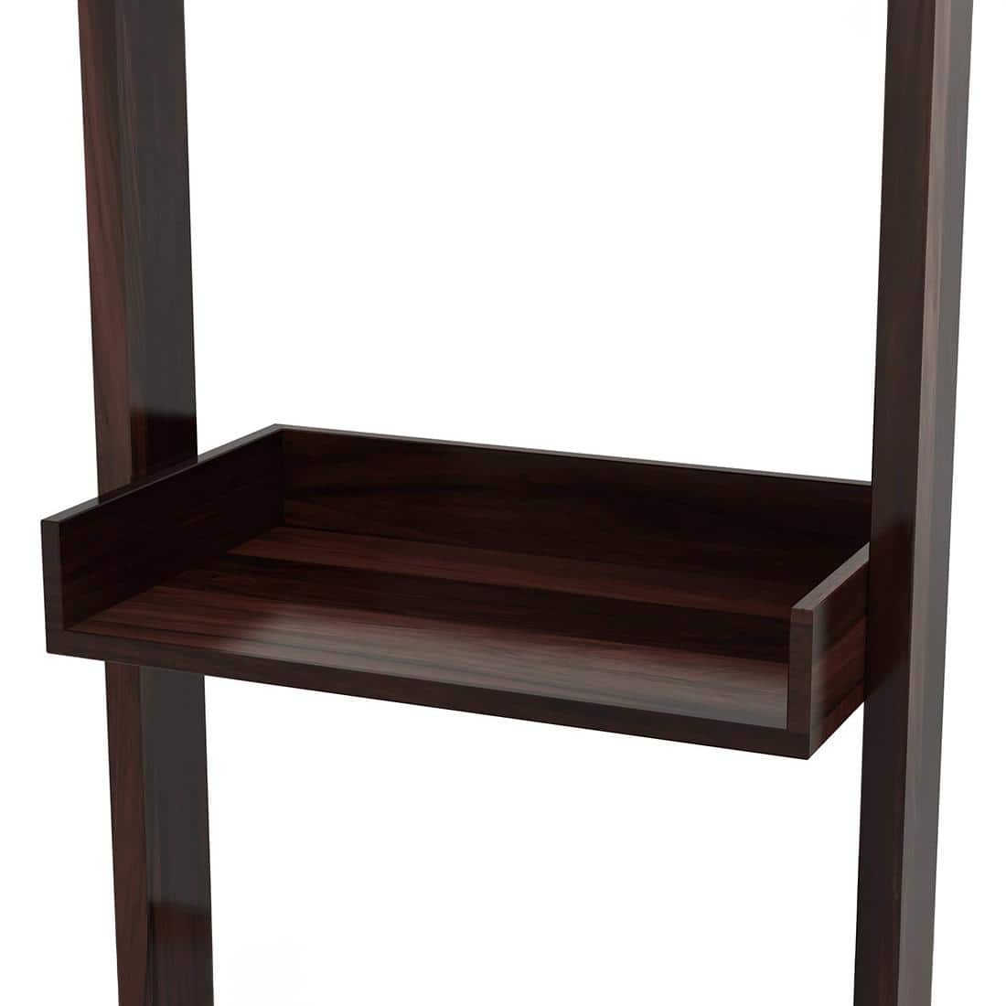 Austen Solid Wood Bookshelf in Mahogany Finish