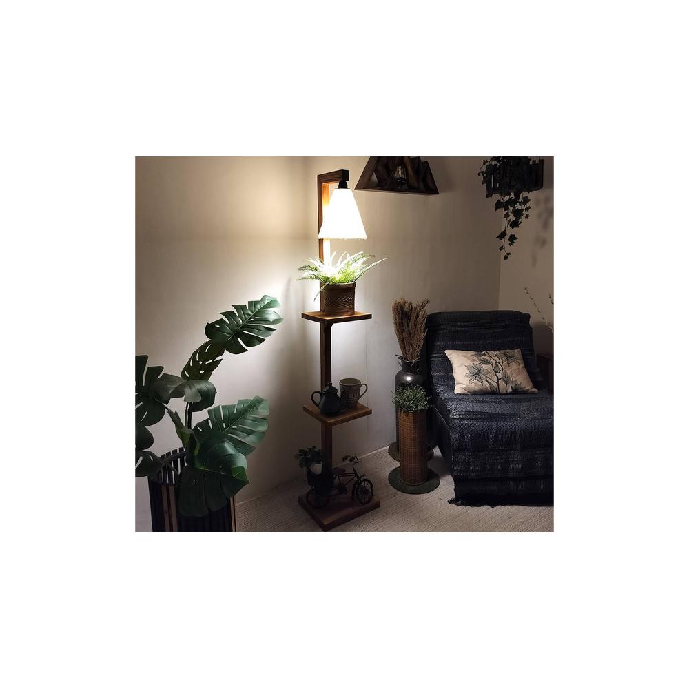 Andre Beige Jute Floor Lamp with Beige Jute Base