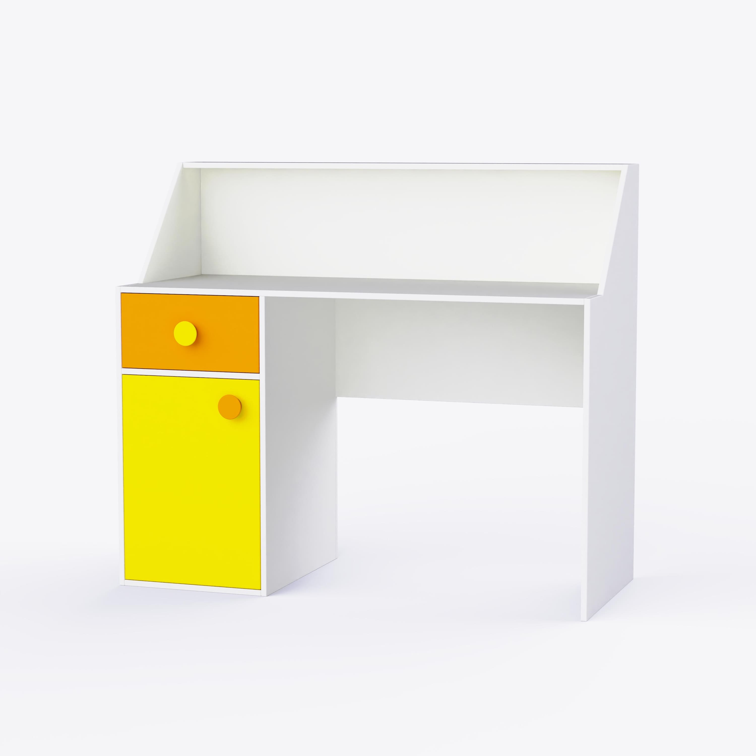 Elementary Study Table In White Colour