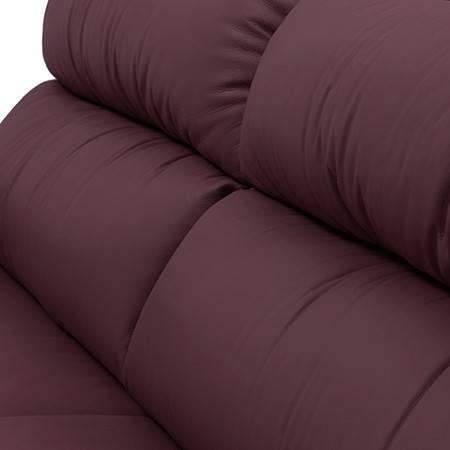 Thiene 3 Seater Leather Sofa in Wine Colour