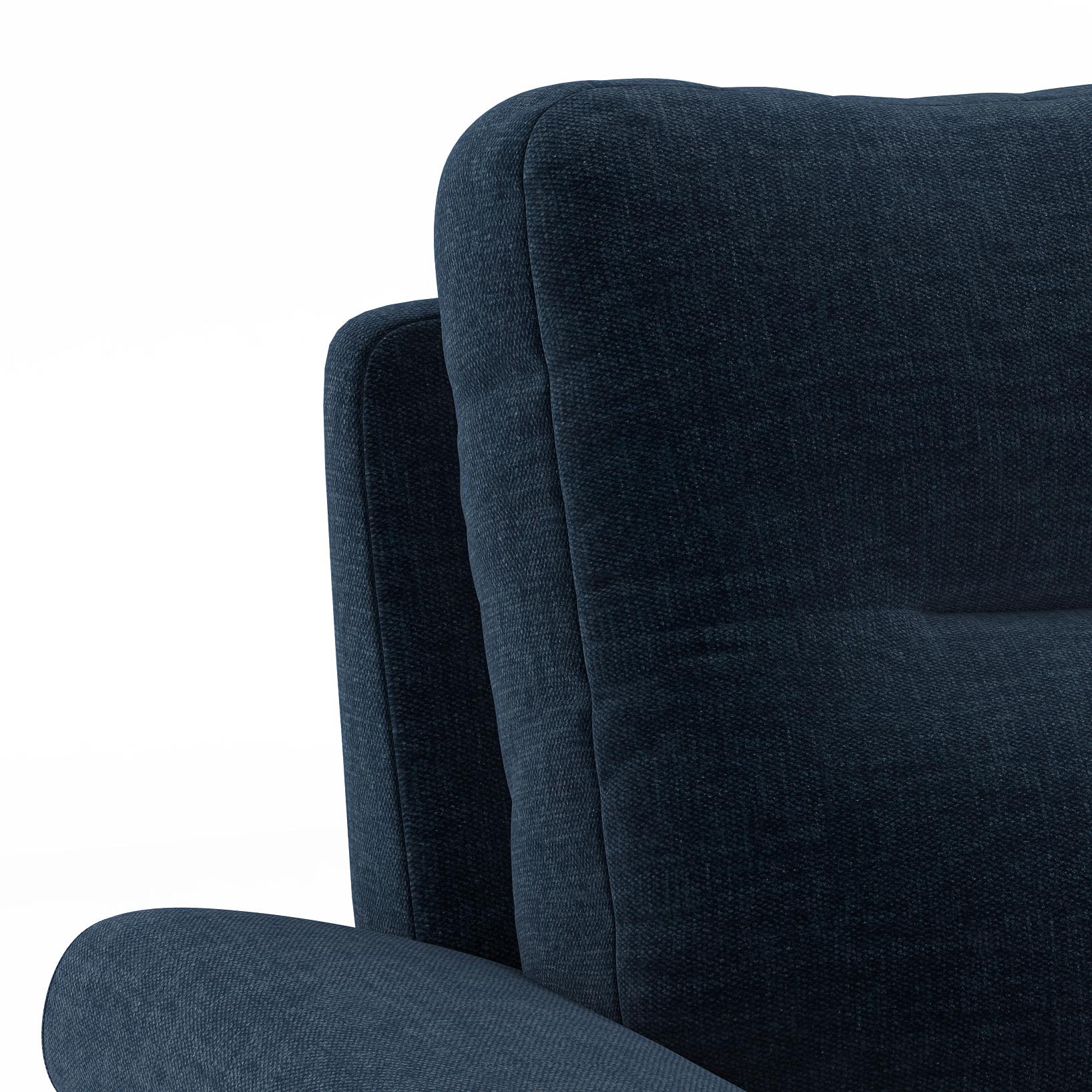 Adelaide Premium 1 Seater Fabric Sofa in Cobalt Colour