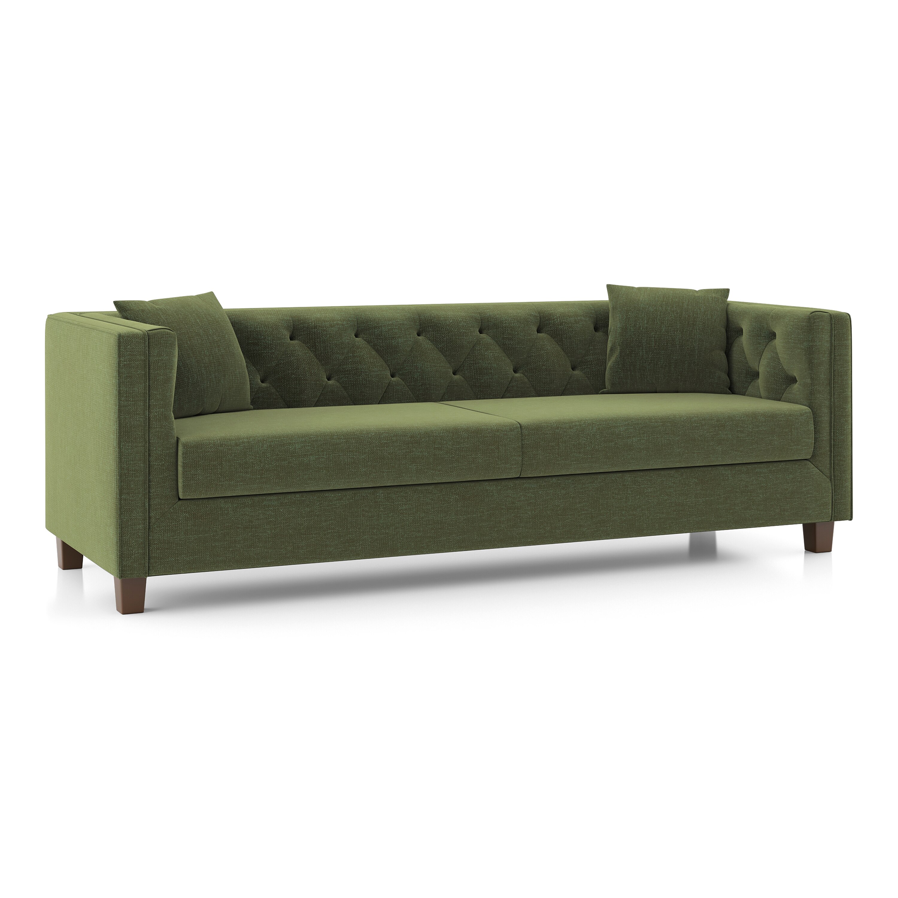 Windsor Sofa Set (Colour : Moss Green , Seater : 3+1+1)