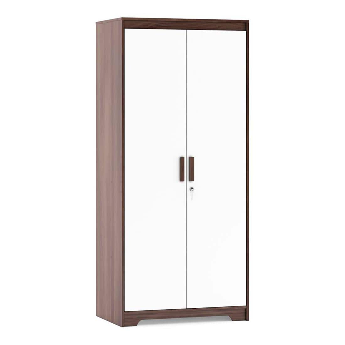 Miller 2 Door Wardrobe With Lock in Two Tone Finish