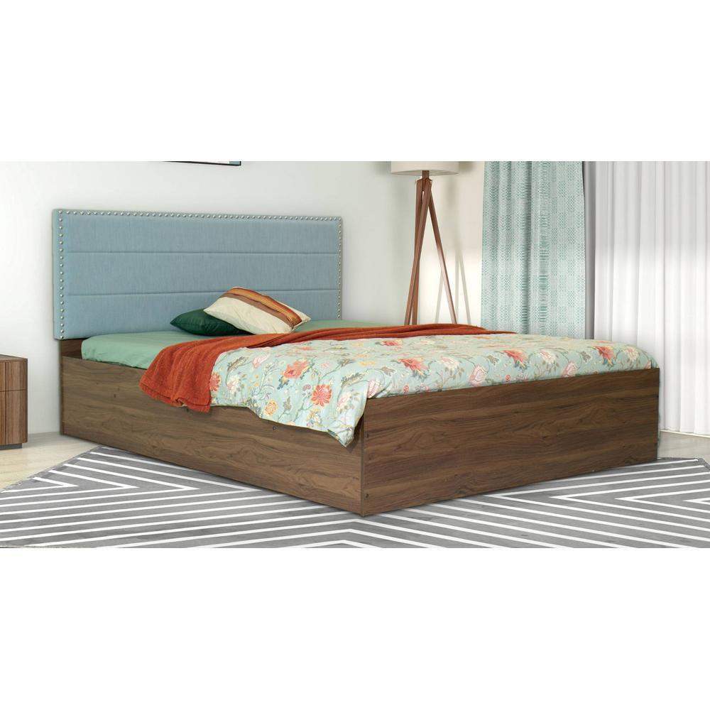 Samadhi Bed With Premium Leatherette Fabric And Box Storage Queen Bed
