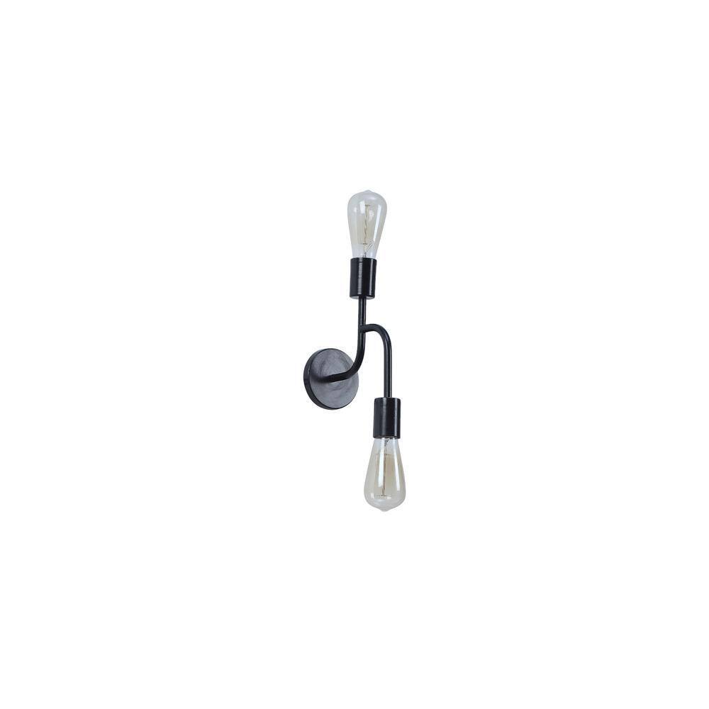 Flute Black Metal Wall Light