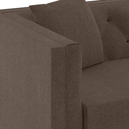 Windsor Essential 2 Seater Fabric Sofa in Daschund Brown Colour