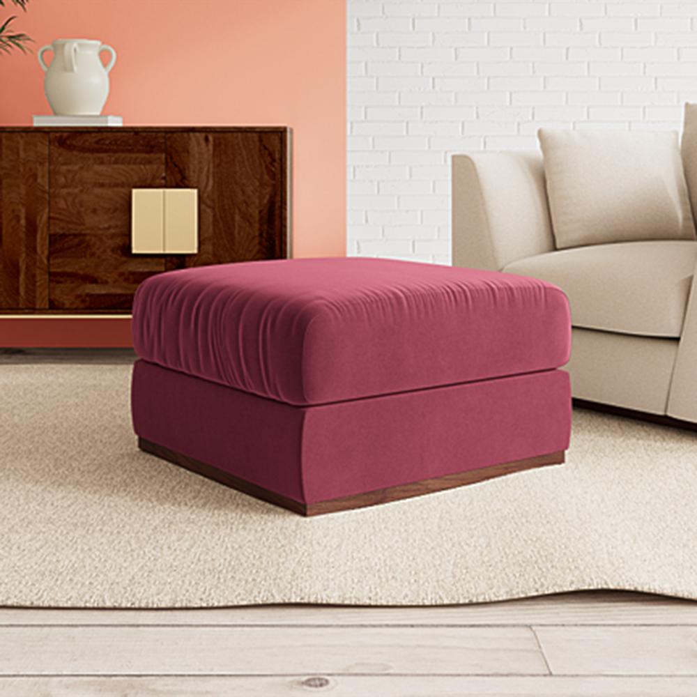 Royse Ottoman Color in Maroon