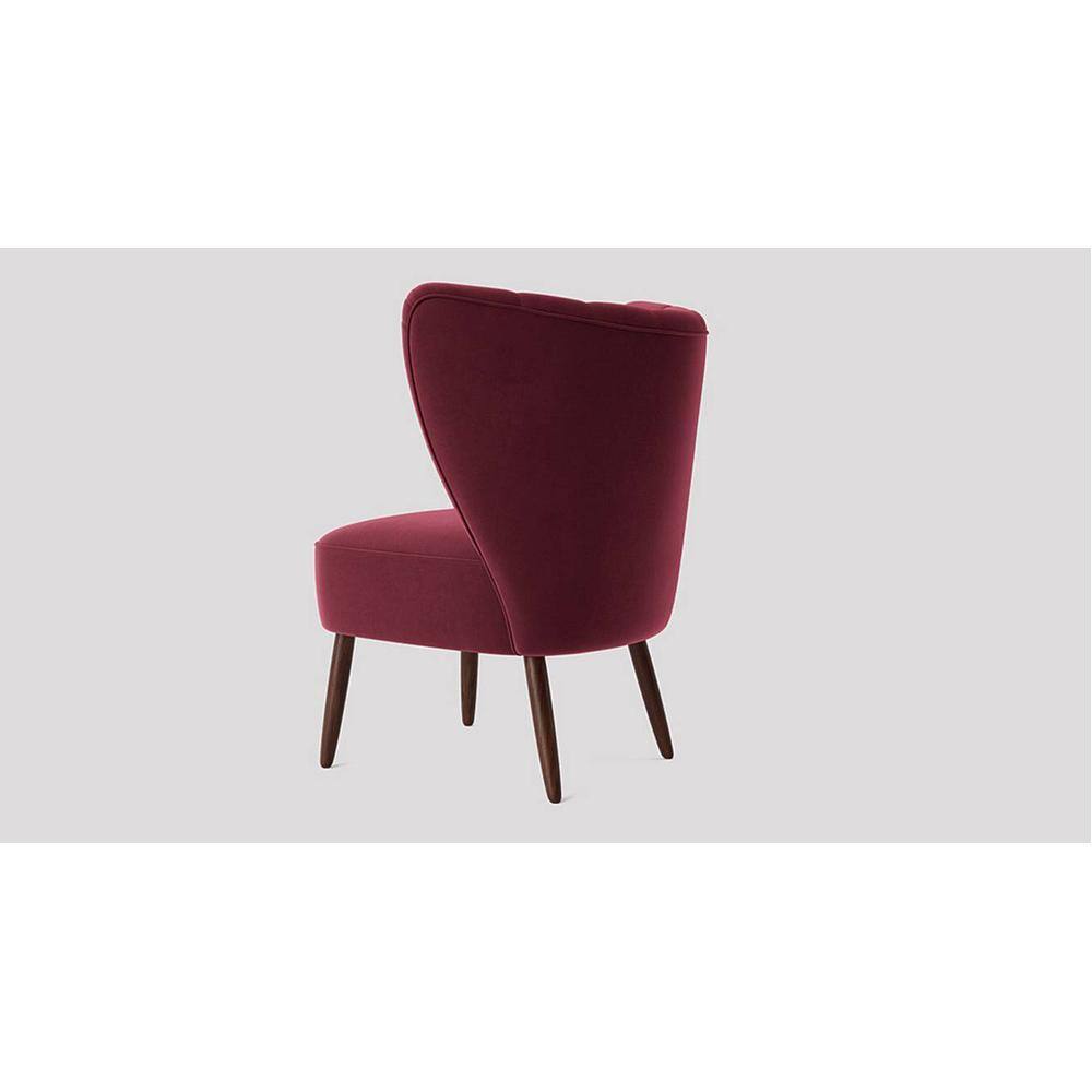 Fitz Accent chair Velvet in Maroon Color