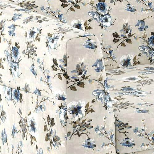 Rubik Luxe 2 Seater Fabric Sofa in Adrian Velvet Colour