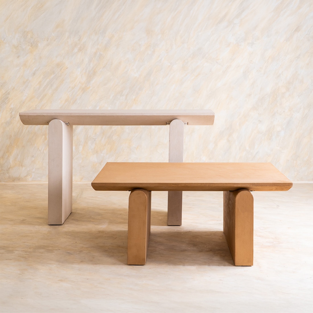 Titan Solid Wood Console Table in White Colour - Orange Tree