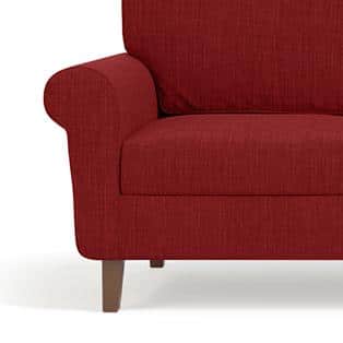 Oxford 3 Seater Fabric Sofa in Salsa Red Colour