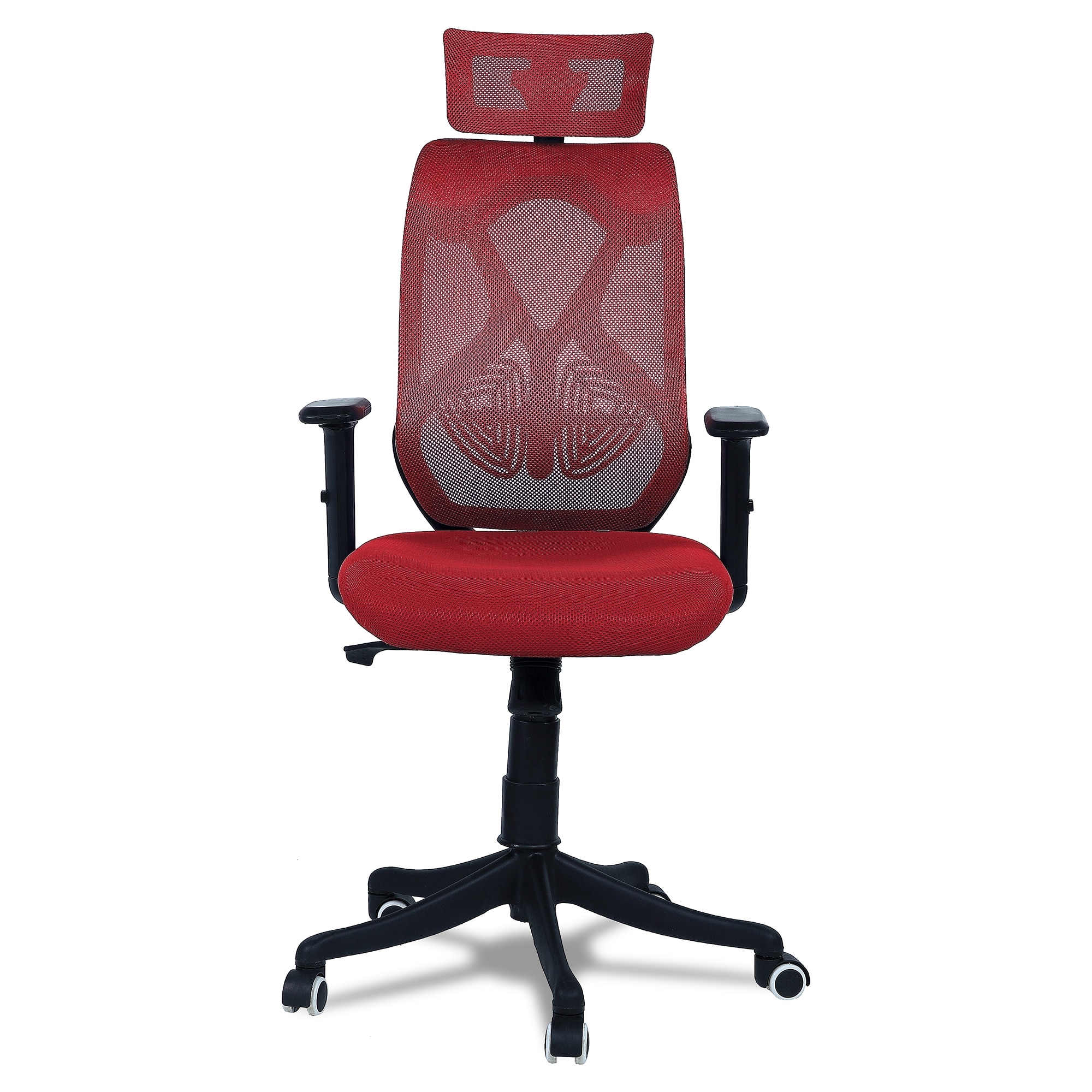 Zeeazyana High Back Ergonomic Chair in Red Colour