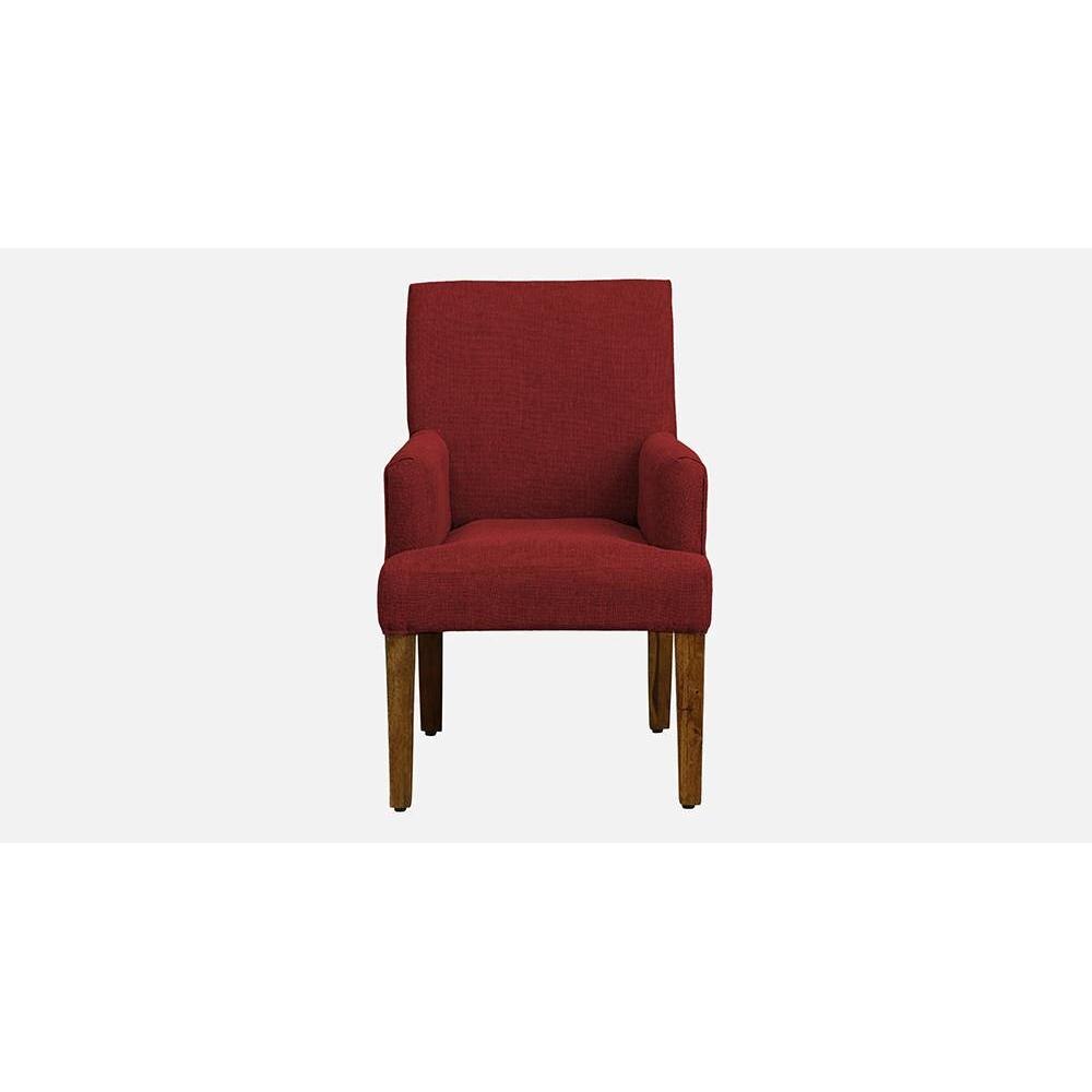 Bertly Accent chair Velvet in Maroon Color