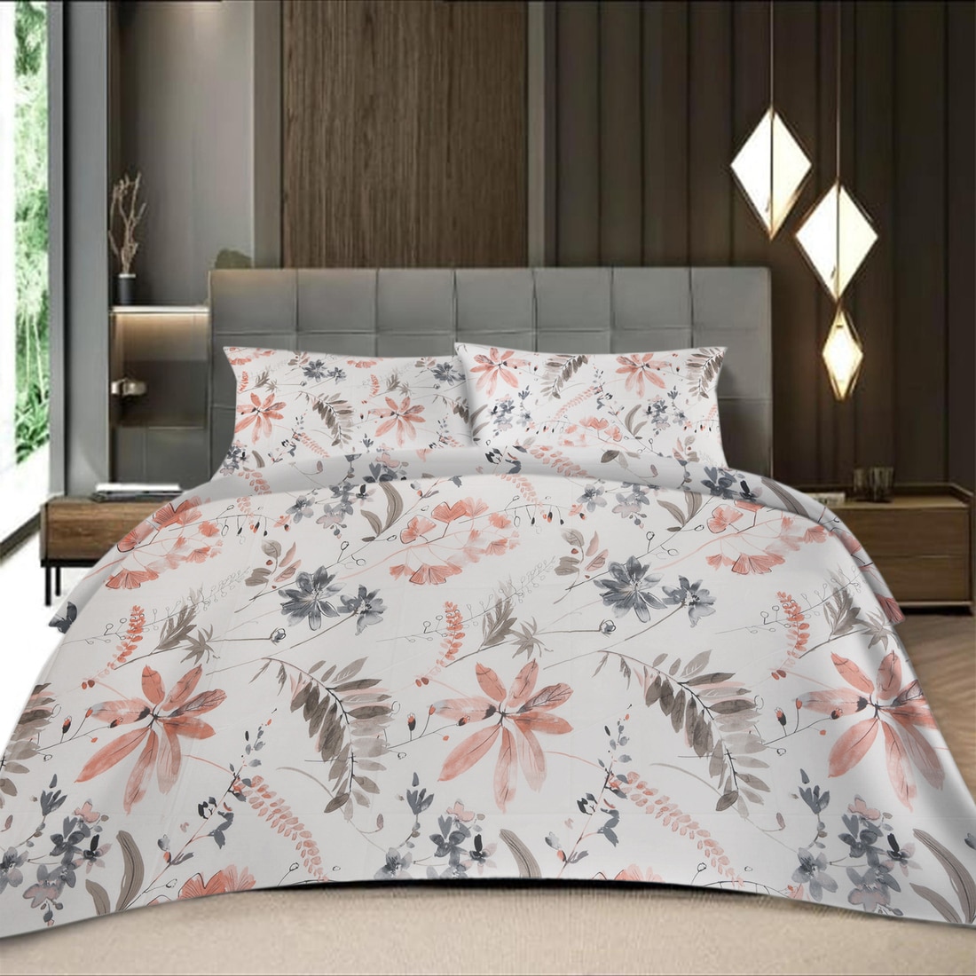 Threads Silky Touch Premium King Size Flat Bedsheet 250 x 250 cms - Threads