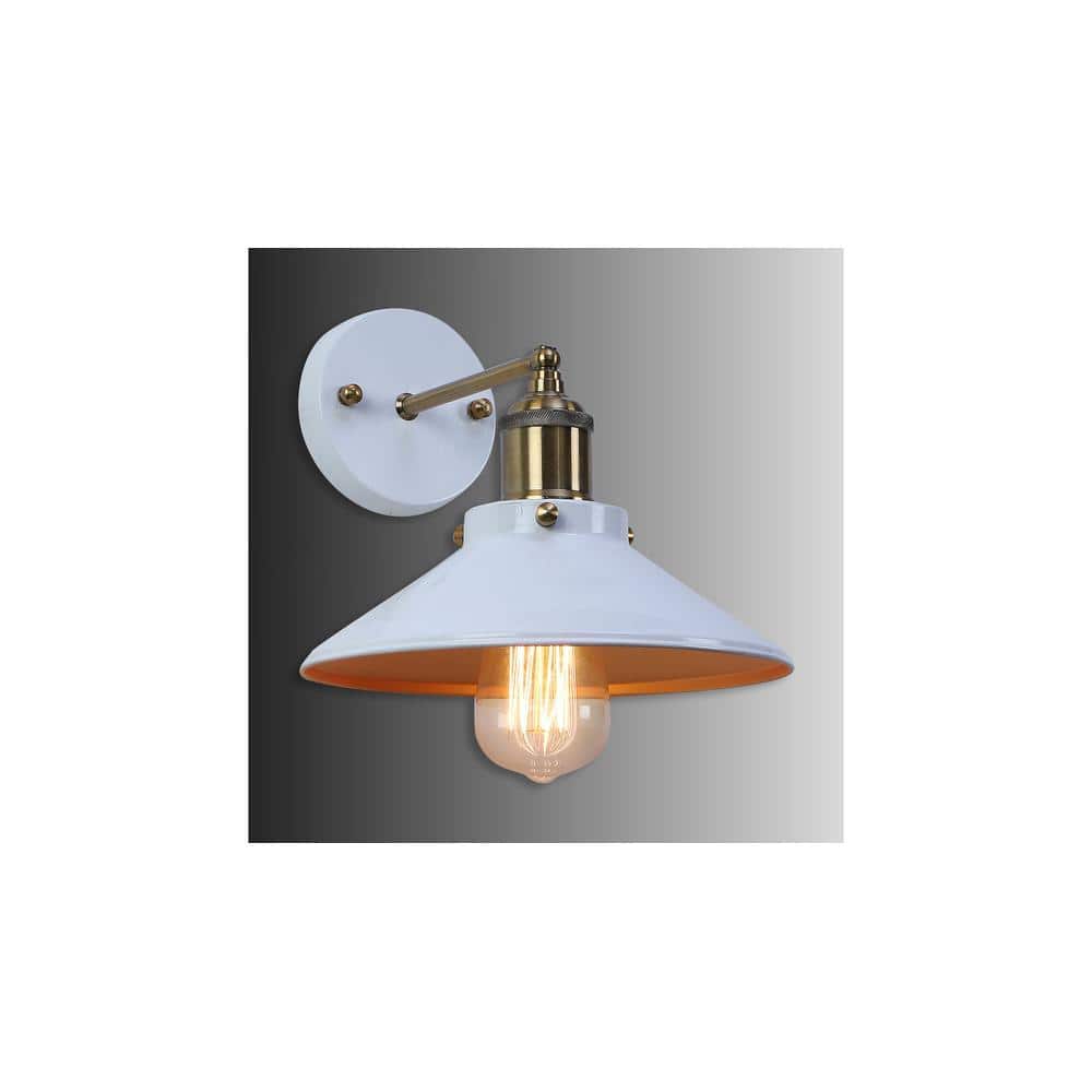 Nora White Metal Wall Light